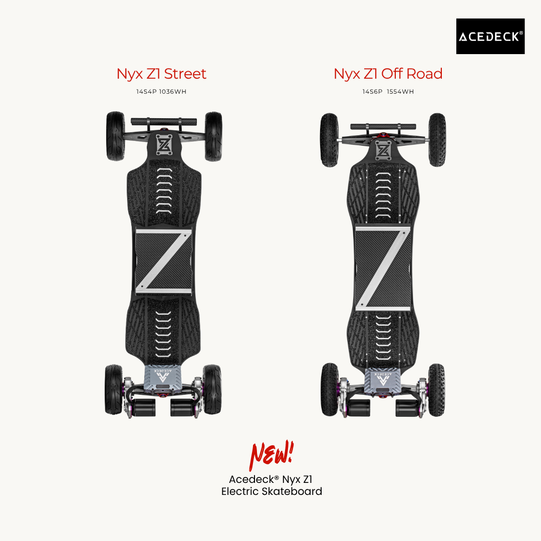 Acedeck® Nyx Z1 Electric Skateboard 2.0【Best Price】-Best Off Road Electric Skateboard - Recensione Skateboard elettrico