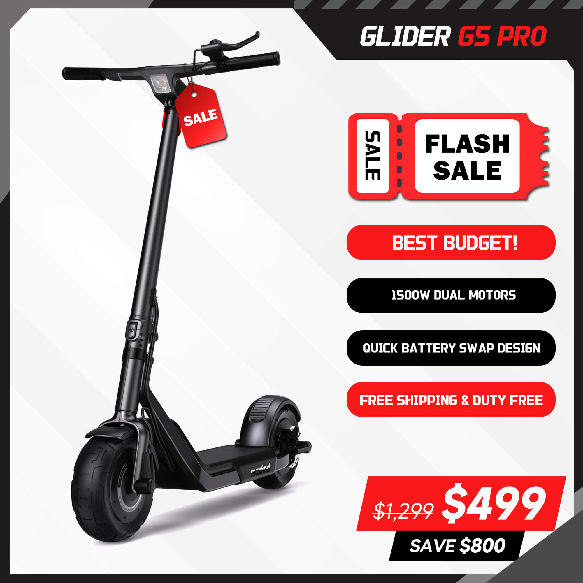 MAXFIND GLIDER G5 SERIES - Recensione Skateboard elettrico