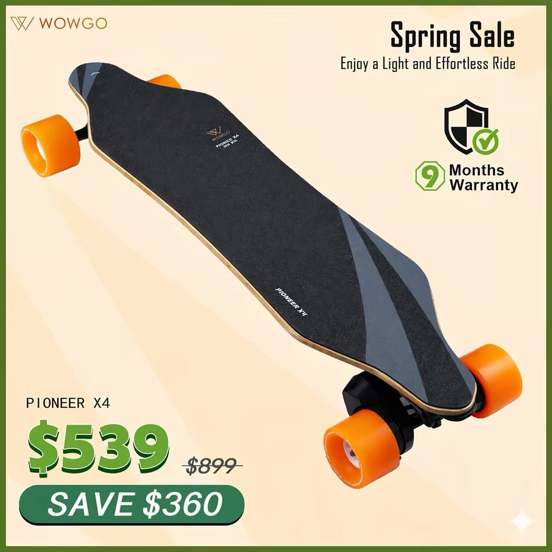 WowGo Pioneer X4 Electric Skateboard & Longboard - Recensione Skateboard elettrico